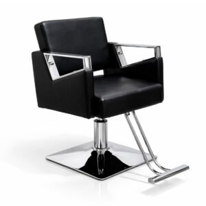 Sillón de barbería Hidraulico Plata Modelo DL1156