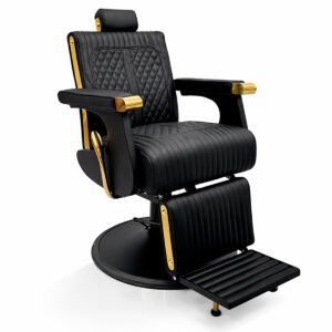 Sillón de Barbero Hidraulico Dorado Diseño Moderno Modelo DL1025G