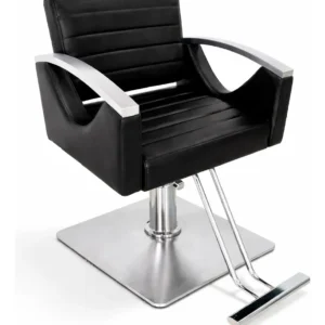 Sillón de barbería Hidraulico Plata Modelo DL1155